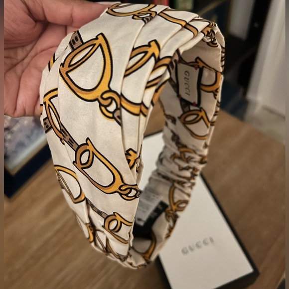 GUCCI Silk Headband Horsebit Design - Picture 3 of 9